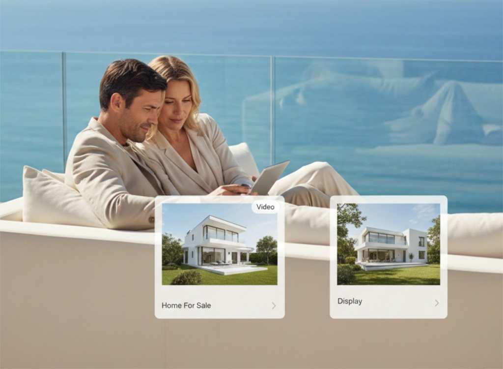 Real estate ads appearing on Google search results