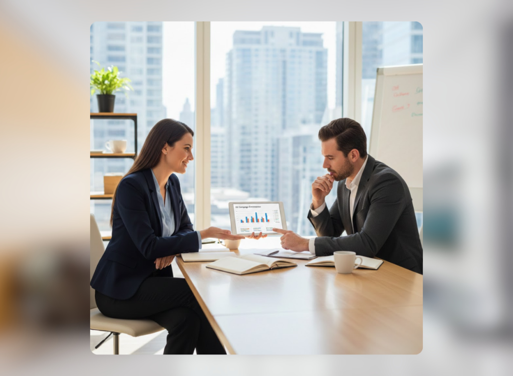 Analytics showing social media marketing impact on real estate listings