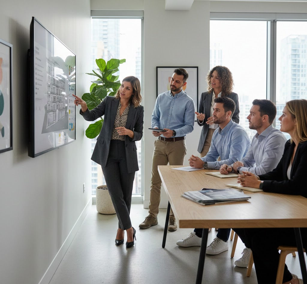 Realtror Presence Real Estate Marketing Carrers Growth Team Meeting