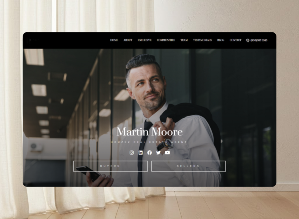 Showcasing real estate properties using professional branding and design