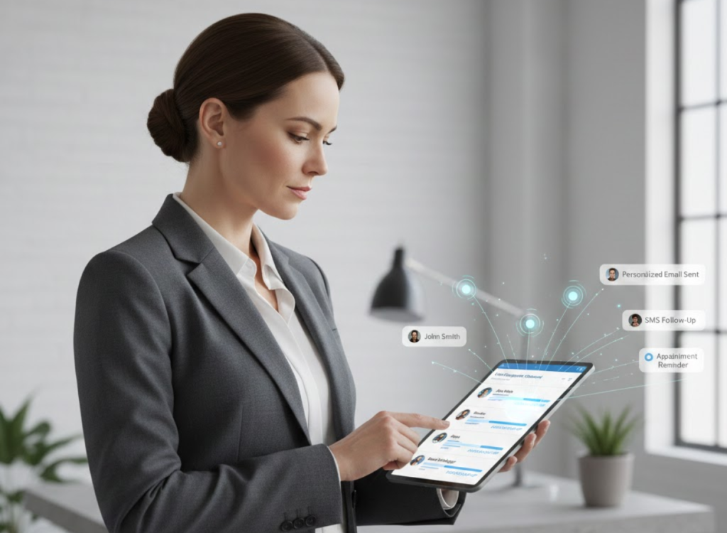 Instant personal follow-up system to nurture real estate leads efficiently