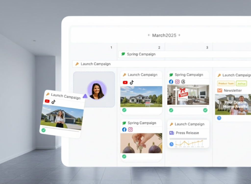 Structured social media content strategy to grow real estate engagement